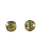 Cubic Zirconia beads Disc 2x3mm Army green